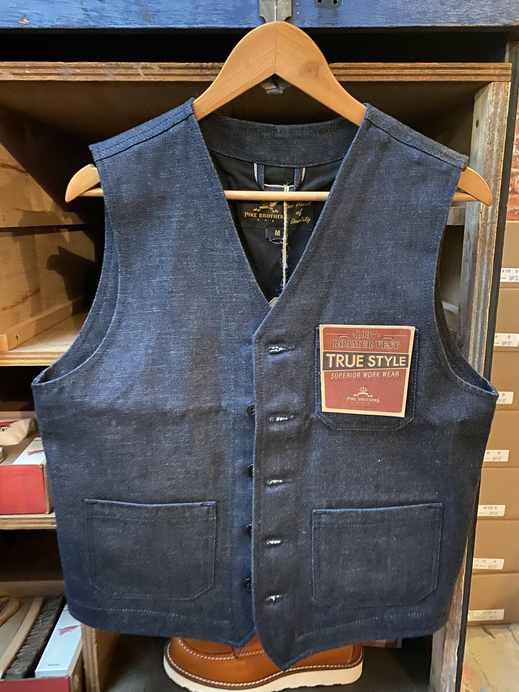 1937 ROAMER VEST 11OZ PIKE BROTHERS