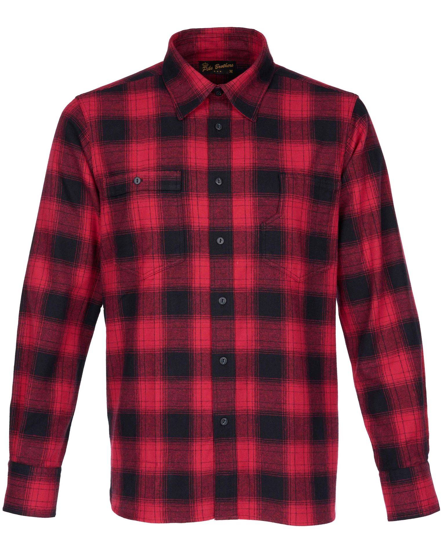 1937 ROAMER SHIRT RED CHECK  / PIKE BROTHERS 